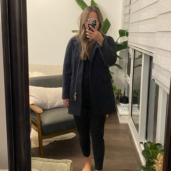 JCREW Factory Cocoon Peacoat - Navy - Sz 0 - Picture 2 of 5